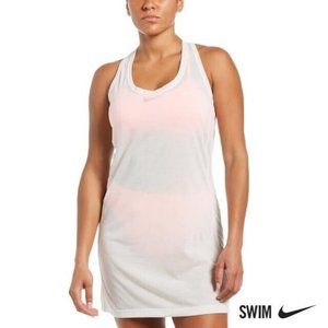 Nike NESSB376 Confetti Cover-Up Racerback  Dress White